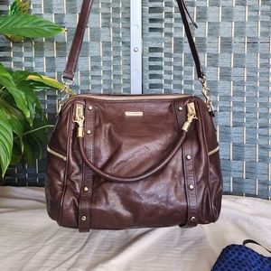 Rebecca Minkoff Leather Shoulder Purse BROWN